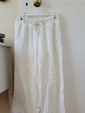 art class White Linen Pants for Kids